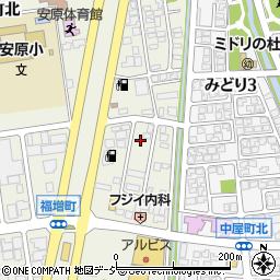 石川県金沢市福増町北1406周辺の地図