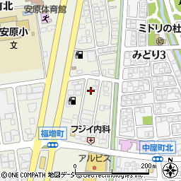 石川県金沢市福増町北1406周辺の地図