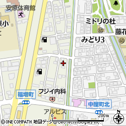 石川県金沢市福増町北1445周辺の地図