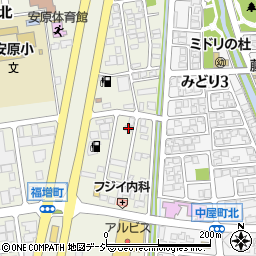石川県金沢市福増町北1424周辺の地図