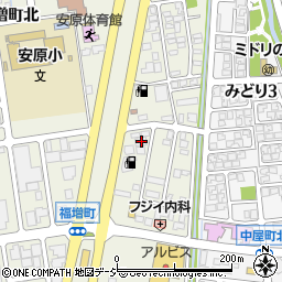 石川県金沢市福増町北1400周辺の地図