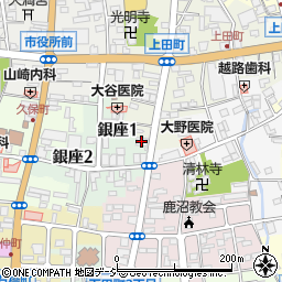 筑波銀行鹿沼支店周辺の地図