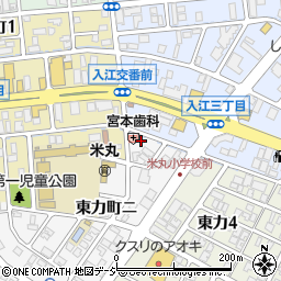 石川県金沢市東力町ニ285周辺の地図