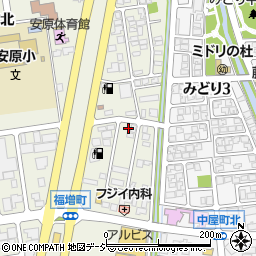 石川県金沢市福増町北1404周辺の地図