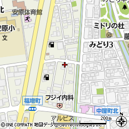 石川県金沢市福増町北1425周辺の地図
