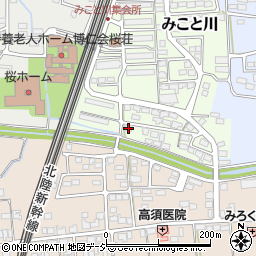 長野県長野市みこと川12周辺の地図