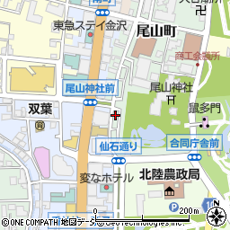 石川県金沢市尾山町13-7周辺の地図