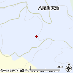富山県富山市八尾町天池周辺の地図
