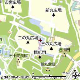 金沢城周辺の地図