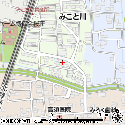 長野県長野市みこと川21周辺の地図