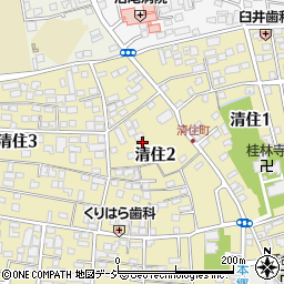 栃木県宇都宮市清住周辺の地図