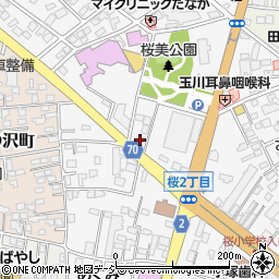 宇都宮桜郵便局 ＡＴＭ周辺の地図