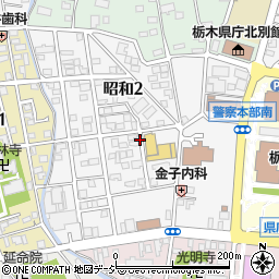 栃木県宇都宮市昭和周辺の地図
