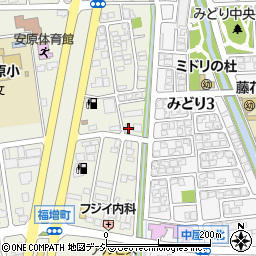 石川県金沢市福増町北1376周辺の地図