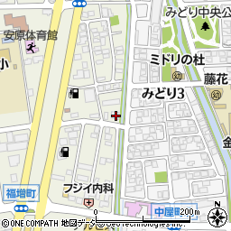 石川県金沢市福増町北1374周辺の地図