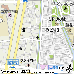 石川県金沢市福増町北1374-1周辺の地図