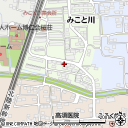 長野県長野市みこと川23周辺の地図