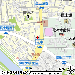 金沢信用金庫御影橋出張所周辺の地図