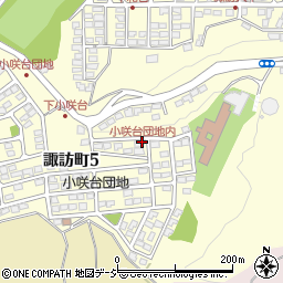 小咲台団地内周辺の地図