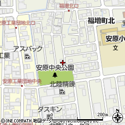 石川県金沢市福増町北1212周辺の地図