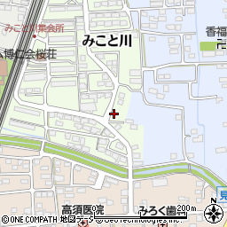 長野県長野市みこと川1518周辺の地図