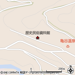 富山市大山歴史民俗資料館周辺の地図