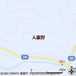 栃木県鹿沼市入粟野周辺の地図