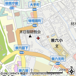 石川県金沢市兼六元町周辺の地図