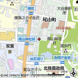 石川県金沢市尾山町12-18周辺の地図