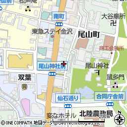 石川県金沢市尾山町2-43周辺の地図