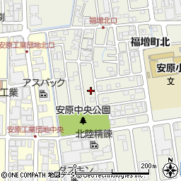 石川県金沢市福増町北1215周辺の地図
