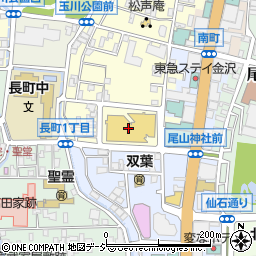 金沢市文化ホール周辺の地図