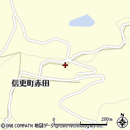 長野県長野市信更町赤田491周辺の地図