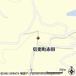 長野県長野市信更町赤田517周辺の地図