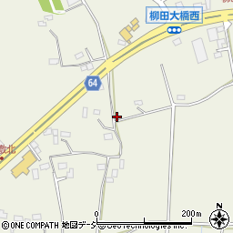 栃木県宇都宮市柳田町周辺の地図