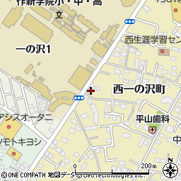 栃木県宇都宮市西一の沢町15-33周辺の地図