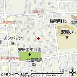 石川県金沢市福増町北1223-2周辺の地図
