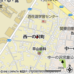 栃木県宇都宮市西一の沢町15-14周辺の地図