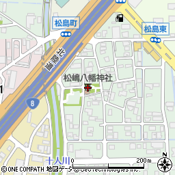 松嶋八幡神社周辺の地図