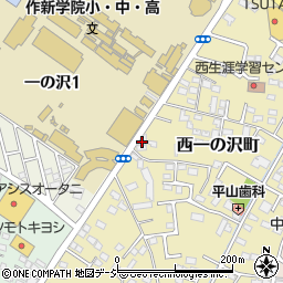 栃木県宇都宮市西一の沢町15-34周辺の地図