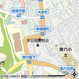 金沢市中央消防署味噌蔵出張所周辺の地図