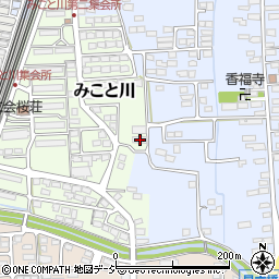 長野県長野市みこと川108周辺の地図