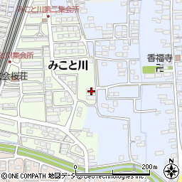 長野県長野市みこと川174周辺の地図