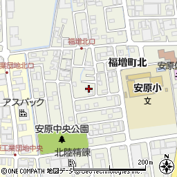 石川県金沢市福増町北184周辺の地図