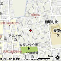 石川県金沢市福増町北1221周辺の地図