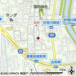 石川県金沢市古府周辺の地図
