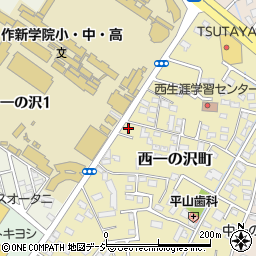 栃木県宇都宮市西一の沢町15-38周辺の地図