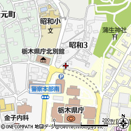 栃木県宇都宮市昭和3丁目2-2周辺の地図