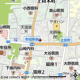 栃木県鹿沼市天神町周辺の地図