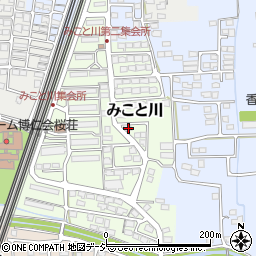 長野県長野市みこと川62周辺の地図